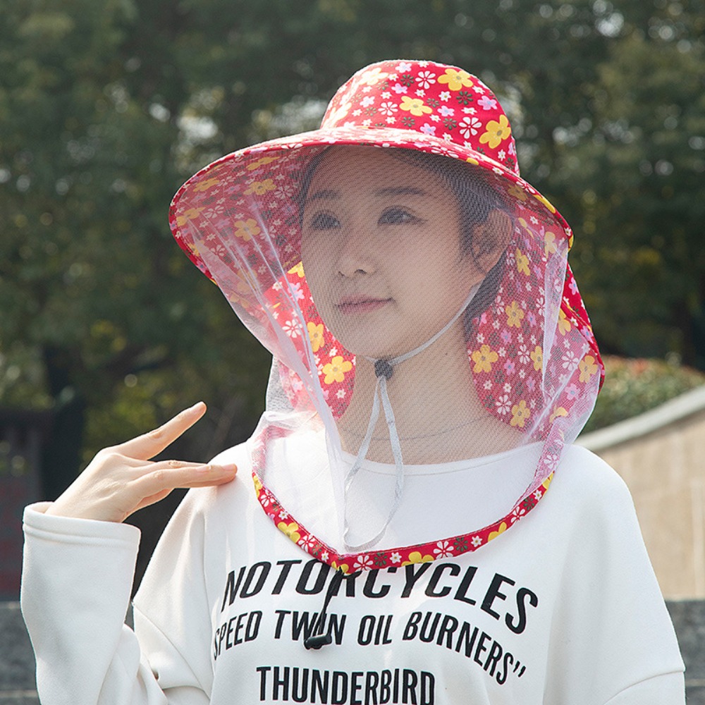 Agriculture Farming Hats - Printing Bee Mosquito Hat Sun Protection