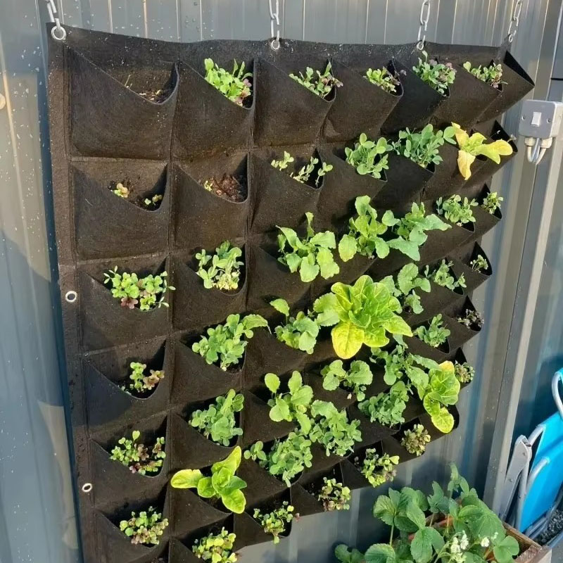 Agriculture Vertical Farming - Multi-pocket Green Vertical Hanging Garden Planter