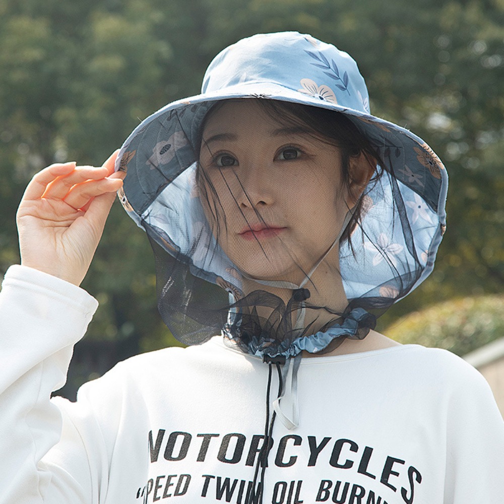 Agriculture Farming Hats - Printing Bee Mosquito Hat UV Protection