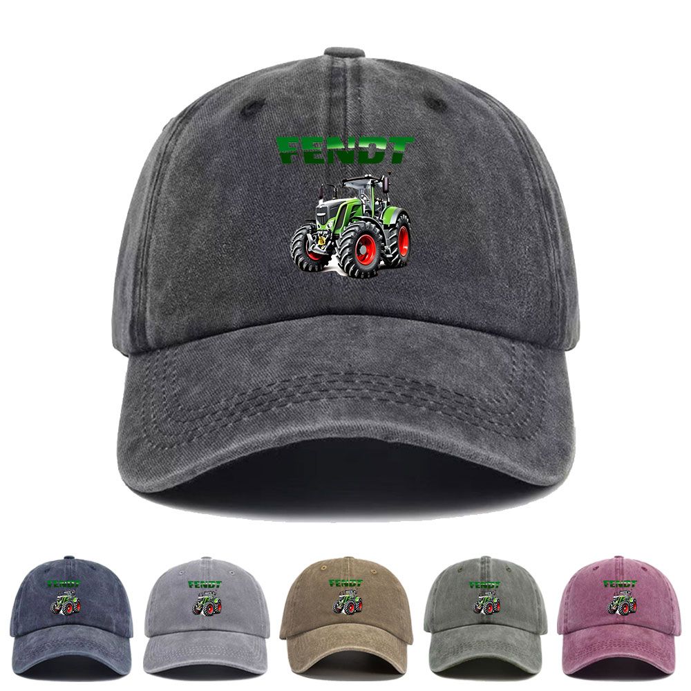 Agriculture Farming Hats - Vintage Washed Baseball Cap Fendt Agricultural