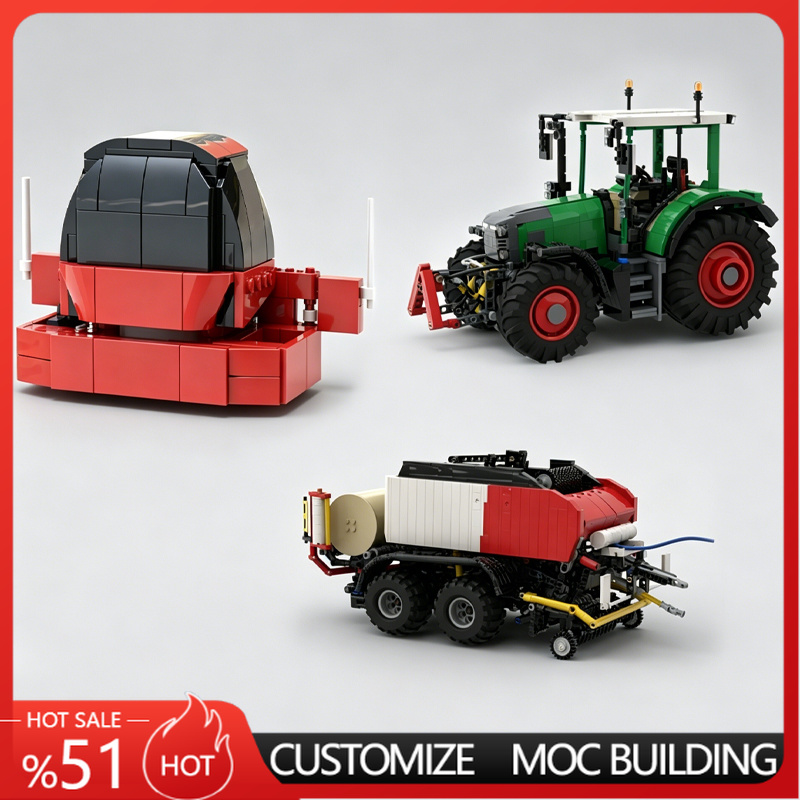 Agriculture Farming Vehicles - NEW Green Farm Tractor With Red
