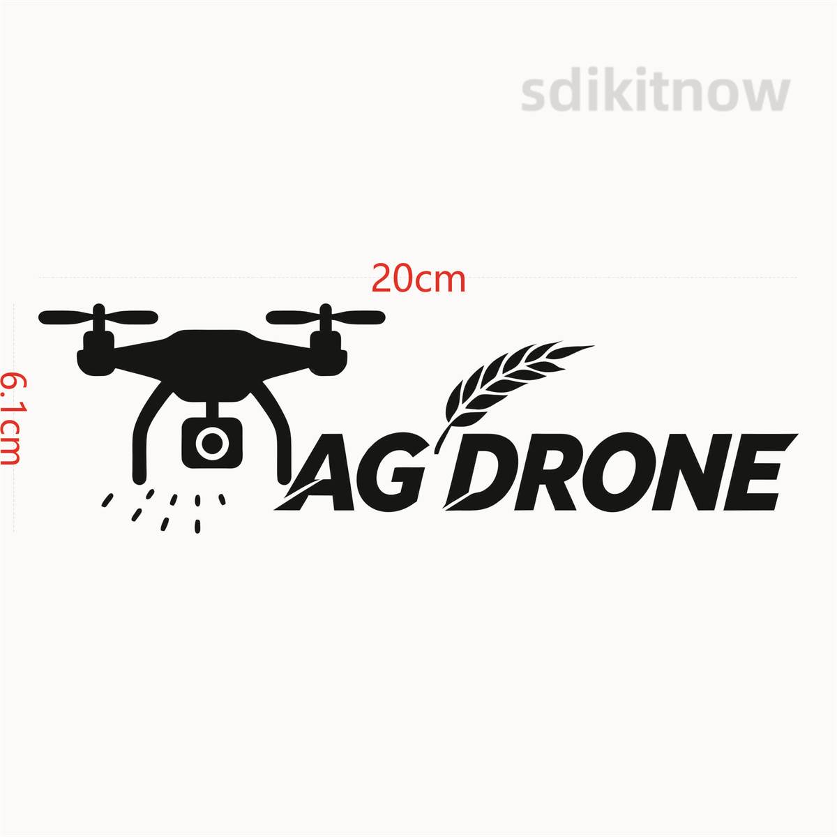 AG DRONE Farm Spraying Vinyl C - Agriculture Farming Words recension och pris