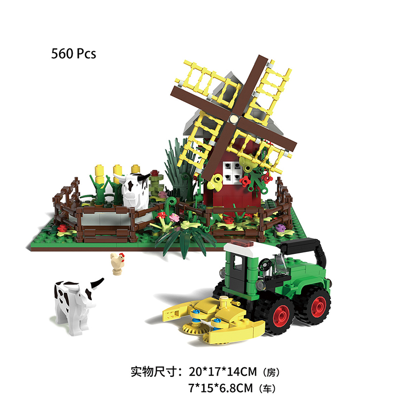 Happy Ranch MOC Building Block - Agriculture Farming Vehicles recension och pris