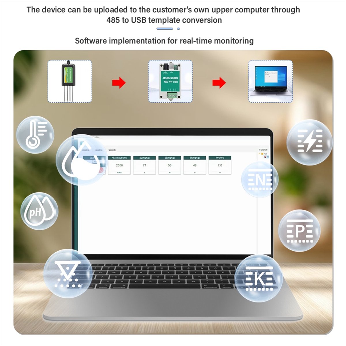 AA86 8in One Soil Sensor Agric - Precision Farming Smart Agriculture recension och pris