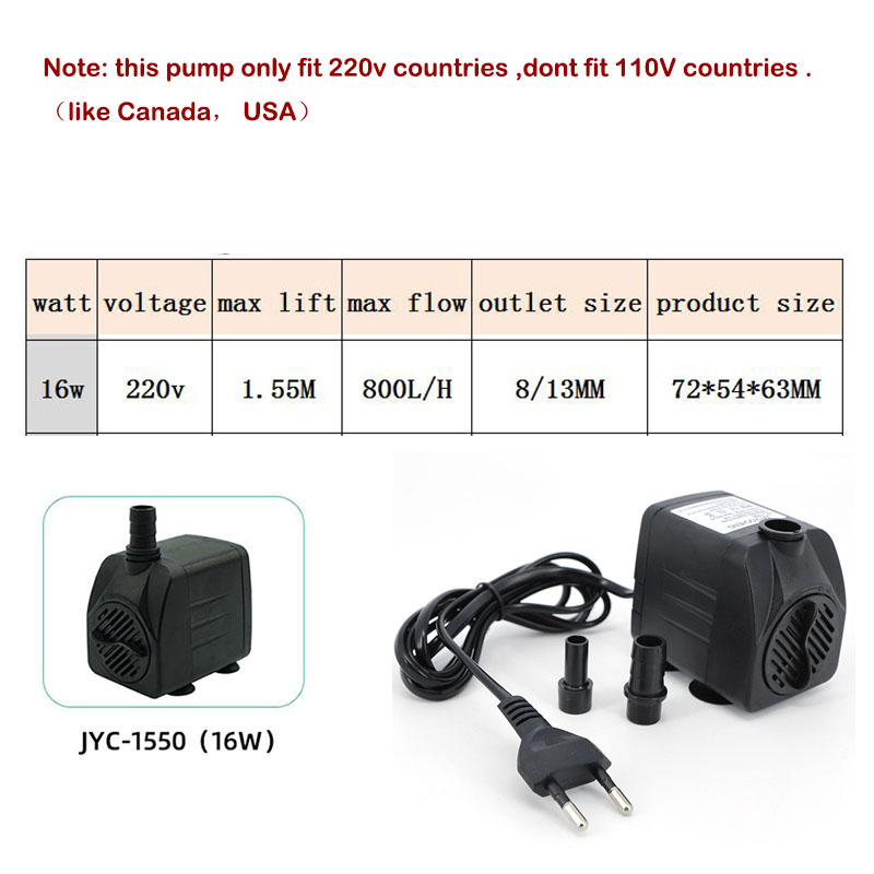 AC 220V 16W 25W Submersible Wa - Aquaculture Aerator Pump recension och pris