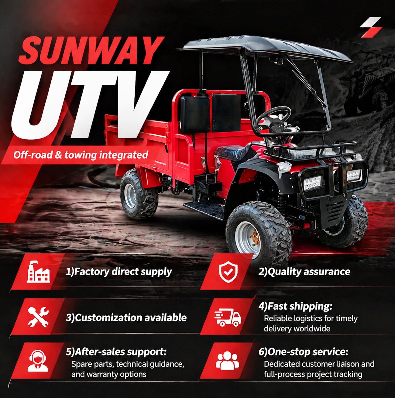 Hot Sale Factory Direct 4x4 UT - Agriculture Farming Vehicles recension och pris